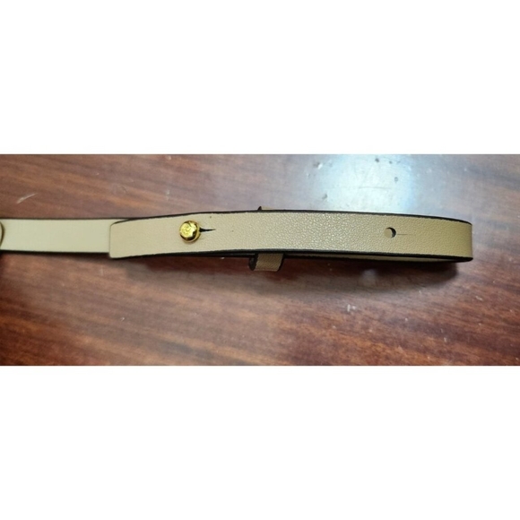 Leather Adjustable Bag Strap Tan Beige Gold Hardware Replacement Shoulder Crossb - Picture 3 of 8